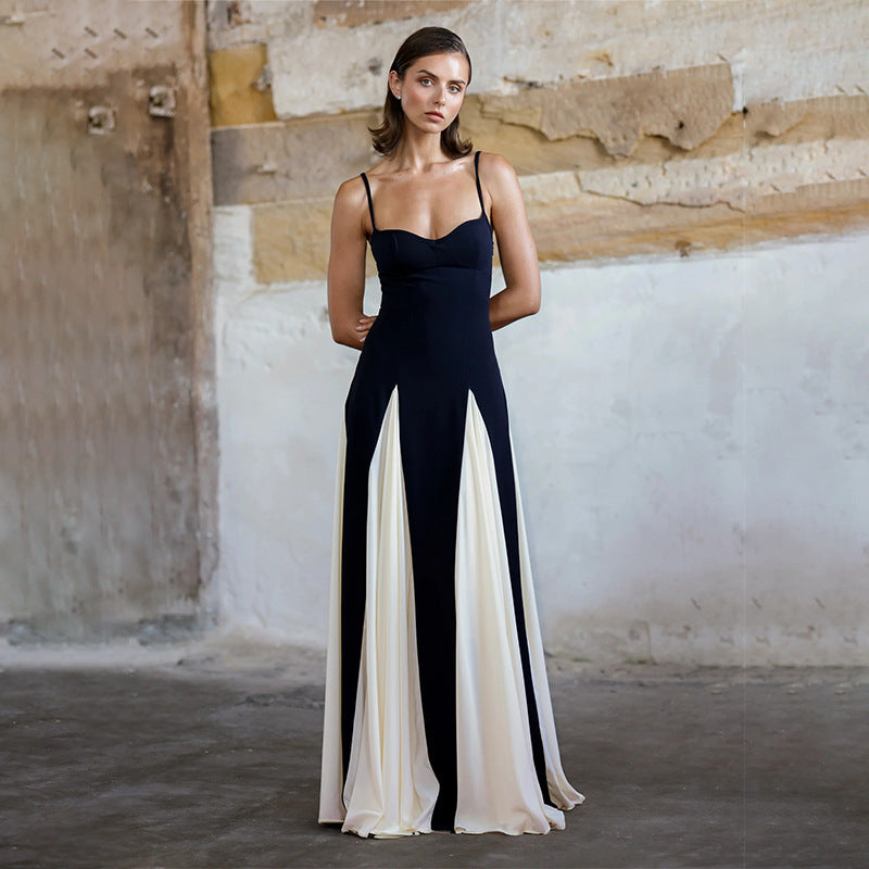 Mia - Contrast Sling Dress