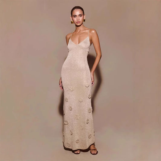 Hayley - Glitter Crochet Dress