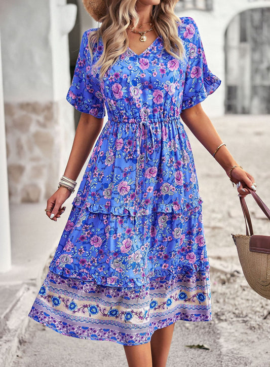 Laura - Bohemian Print Dress