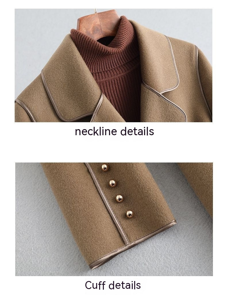 Korean Style Wool Coat – Elegant and Warm Winter Outerwear for Women - ComfyNude