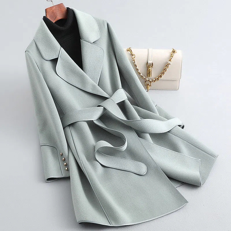 Korean Style Wool Coat – Elegant and Warm Winter Outerwear for Women - ComfyNude