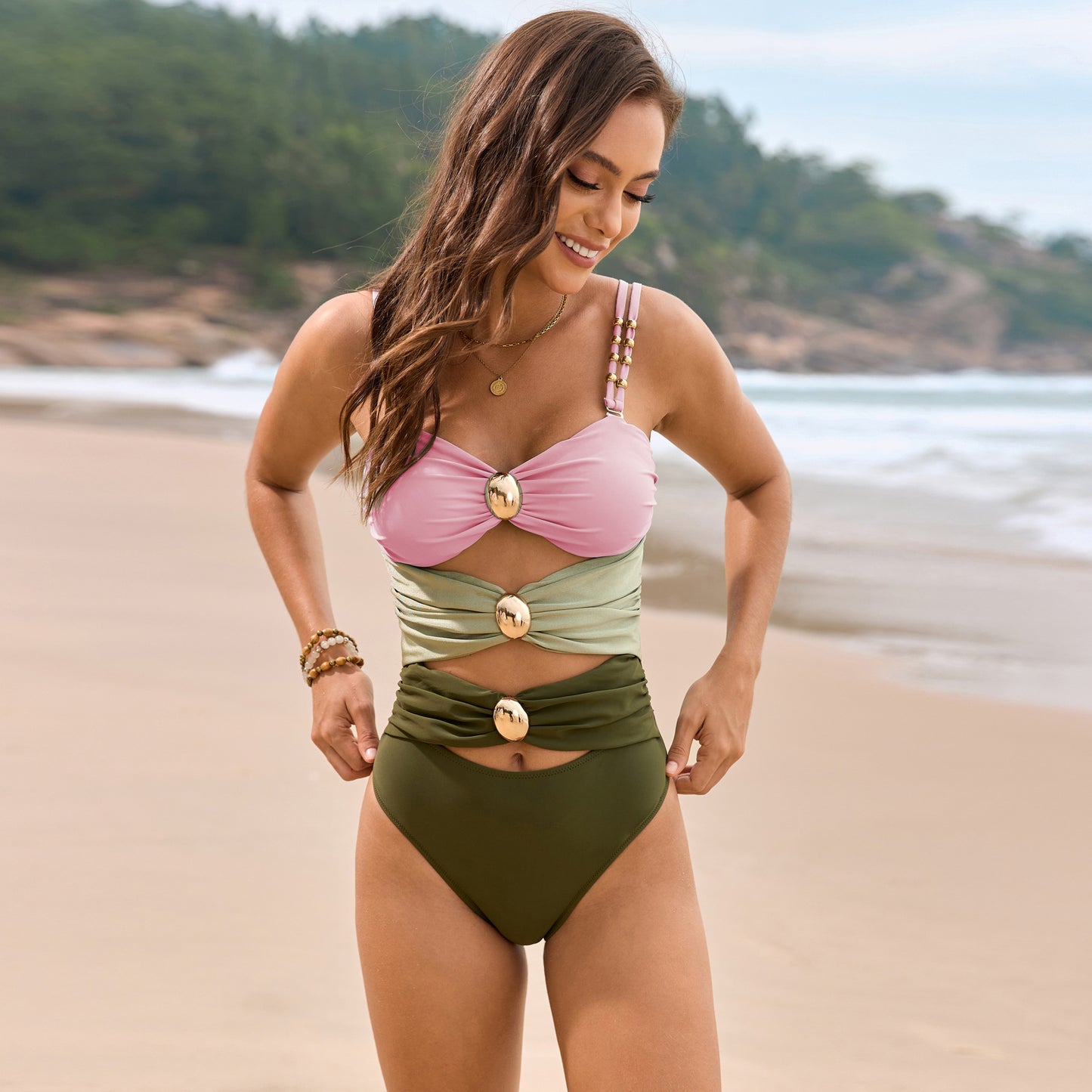 Ayla - Metal Buckle Swimsuit