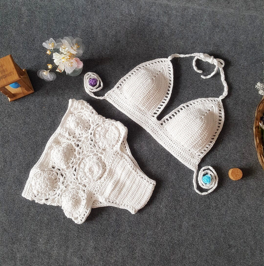 Aylin - Boho Crochet High Waist Bikini