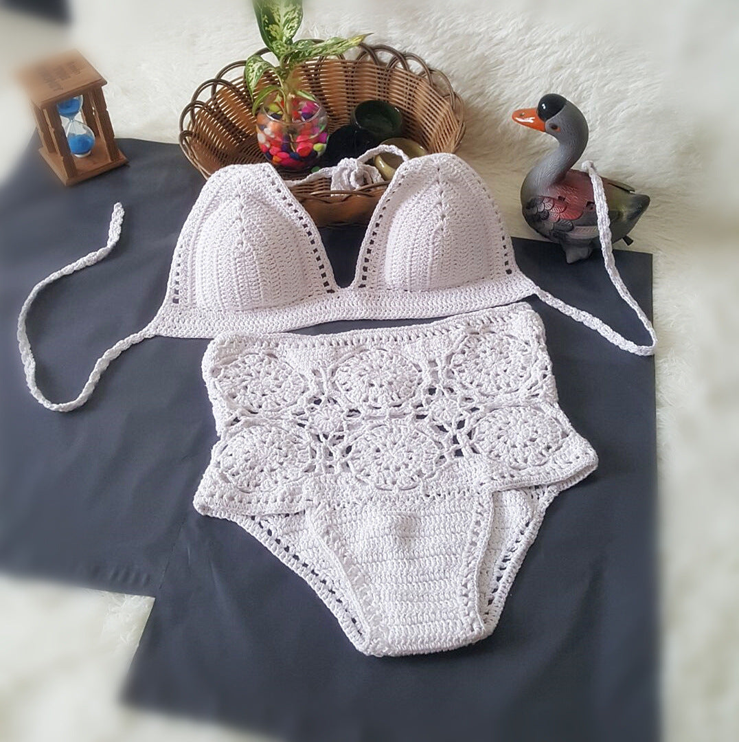 Aylin - Boho Crochet High Waist Bikini