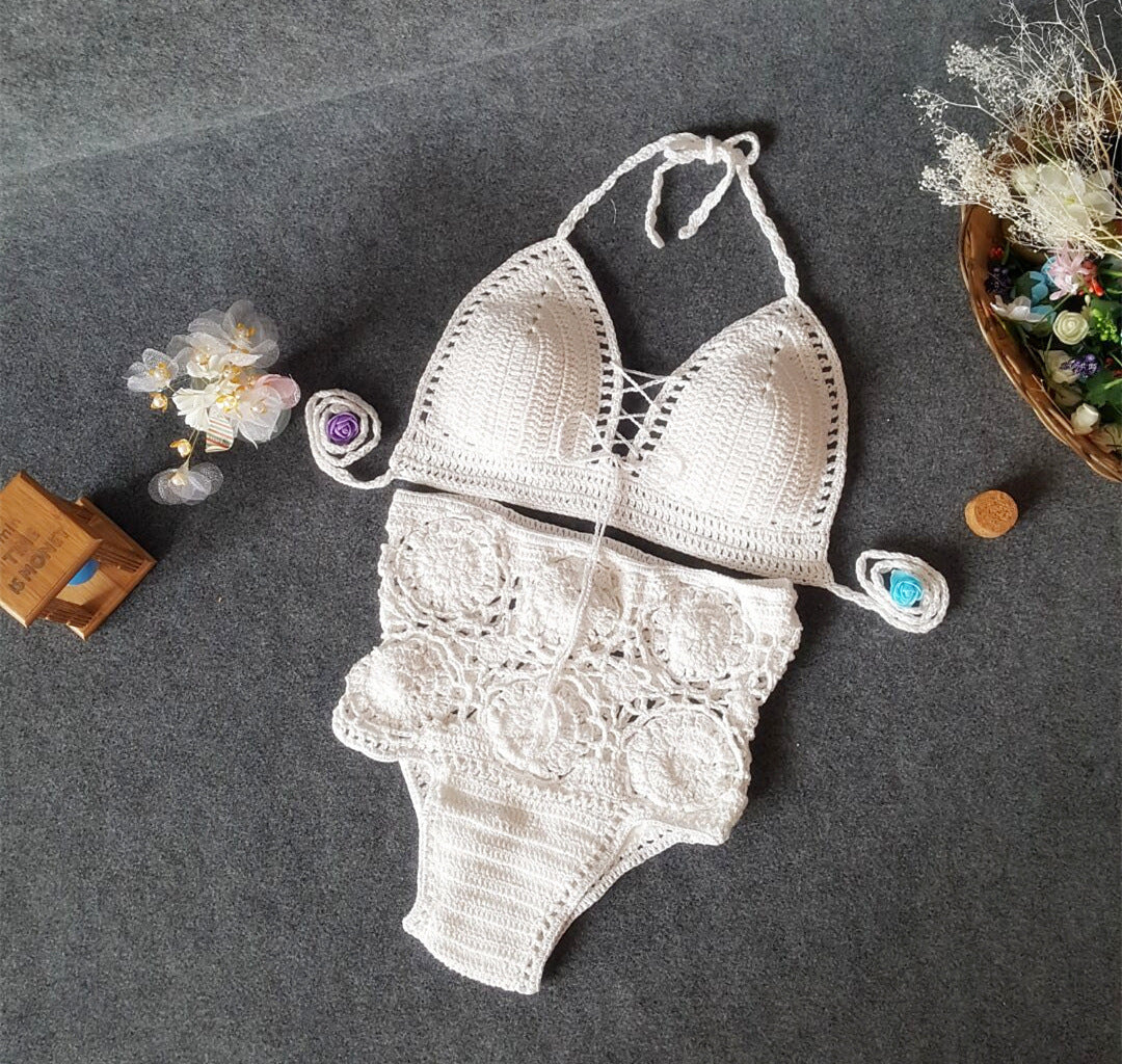 Aylin - Boho Crochet High Waist Bikini