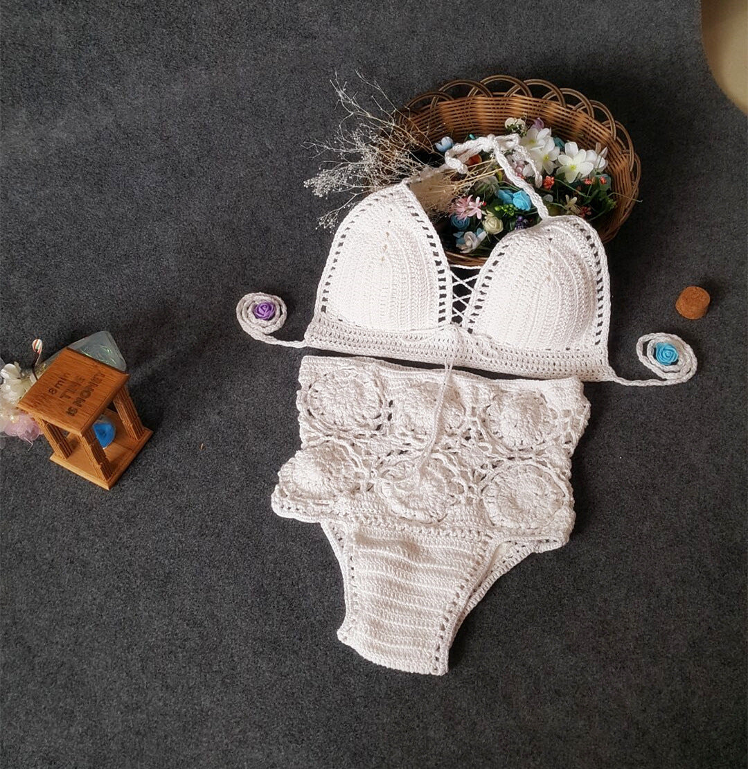 Aylin - Boho Crochet High Waist Bikini