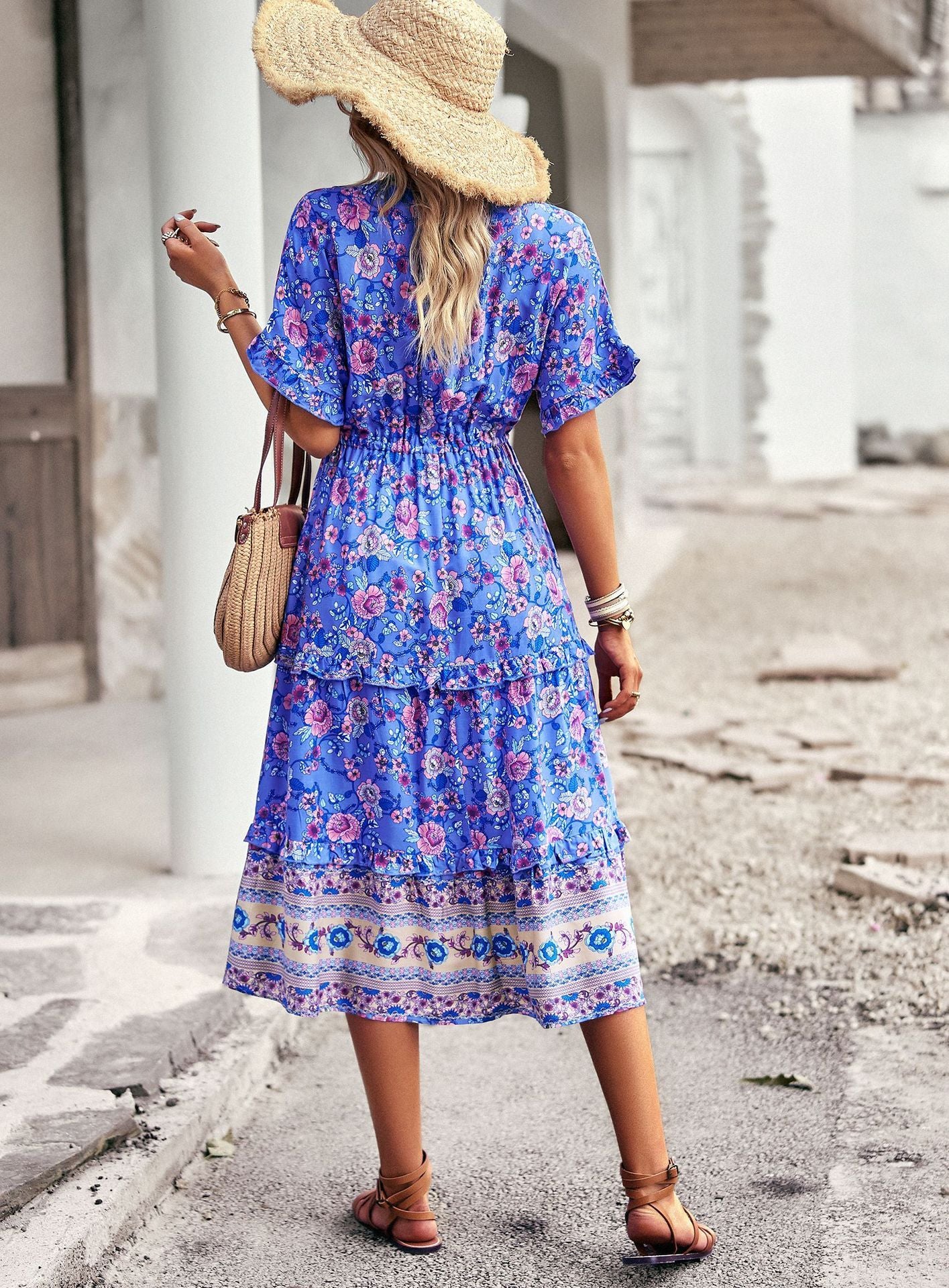Laura - Bohemian Print Dress
