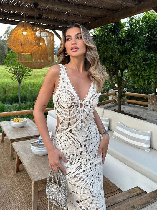 Lucy - Knitted Hollow Dress