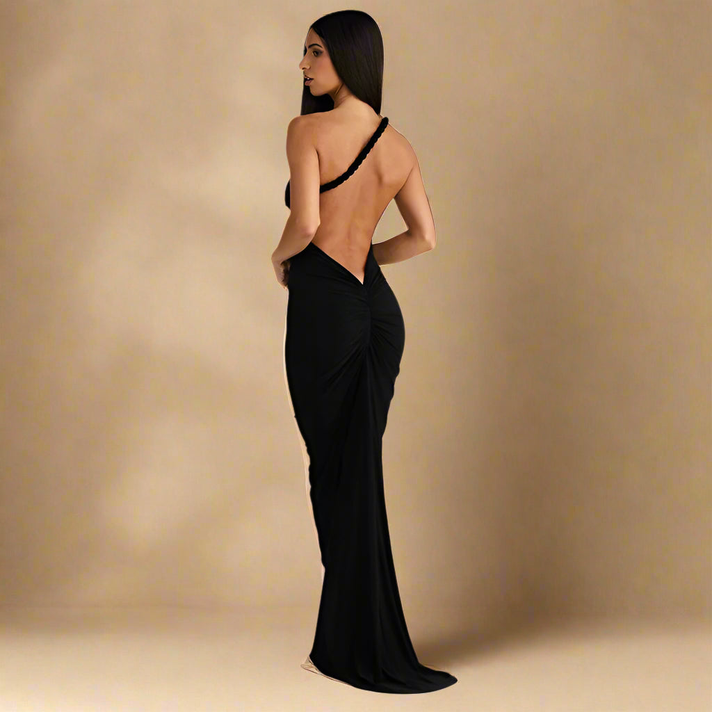 Dakota - Halter Pleating Dress