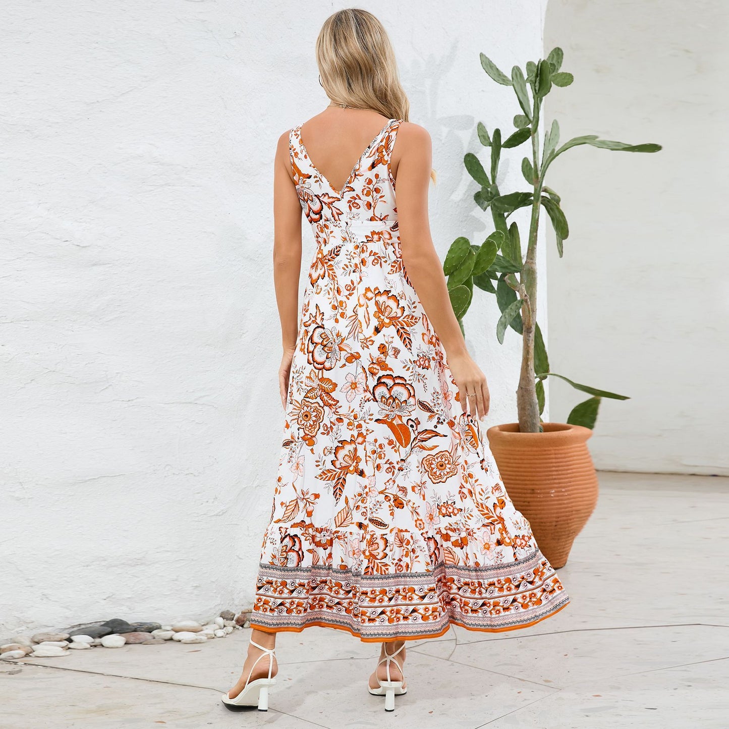 Isabella - Floral Print Maxi Dress