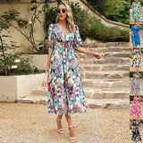 Alice - Printed Chiffon Maxi Dress