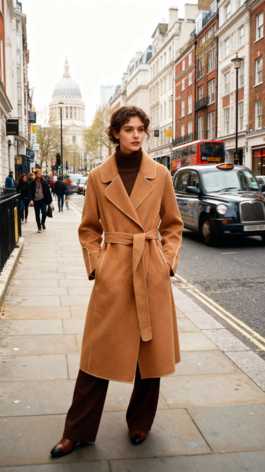 Julia - Elegant Woolen Coat