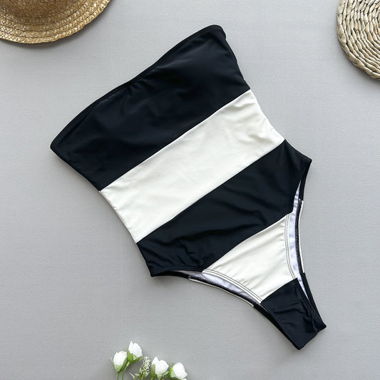 Zora - Striped One-piece Swimsuit