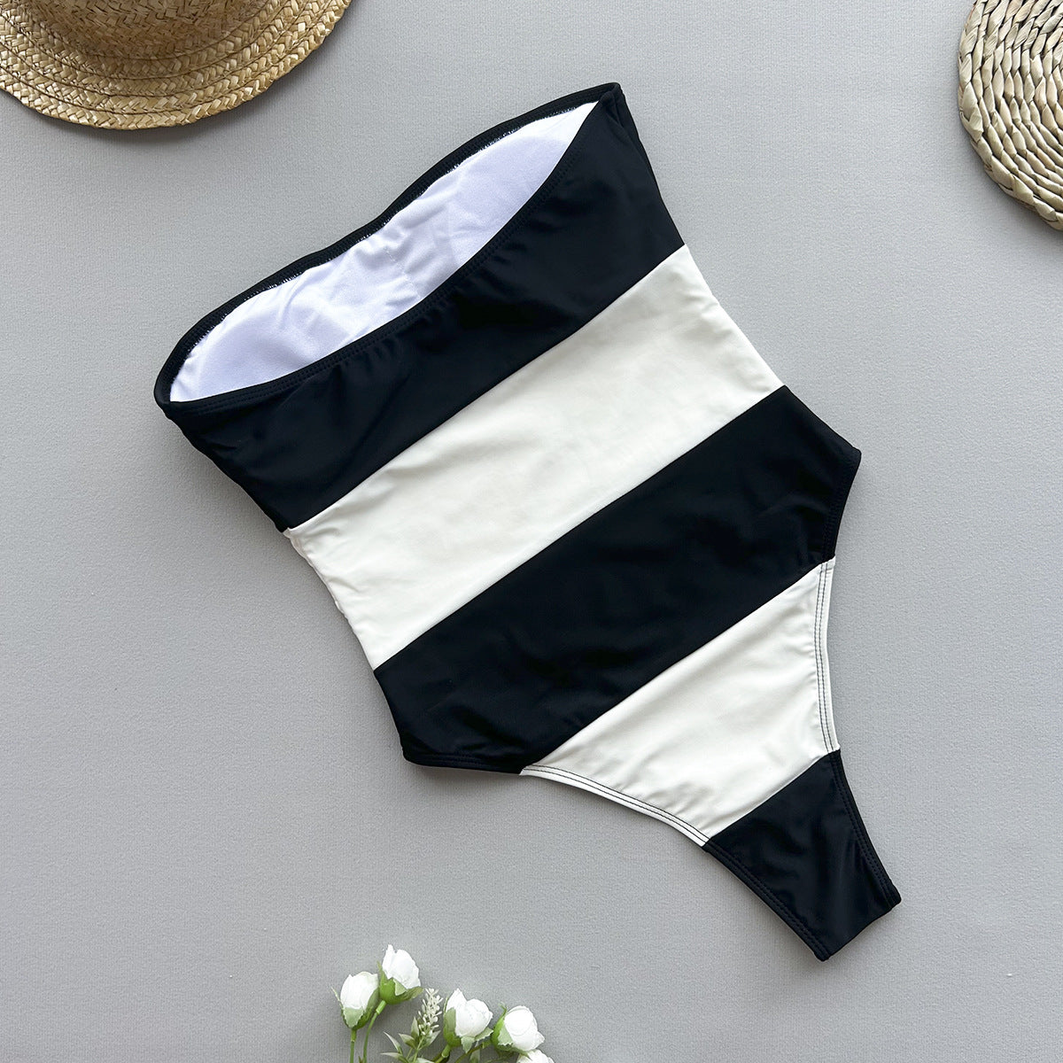 Zora - Striped One-piece Swimsuit