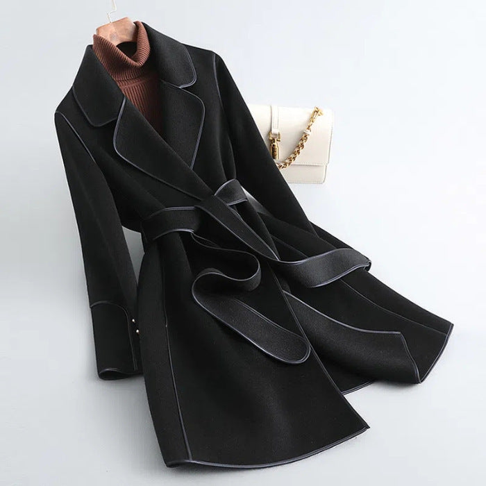 Korean Style Wool Coat – Elegant and Warm Winter Outerwear for Women - ComfyNude
