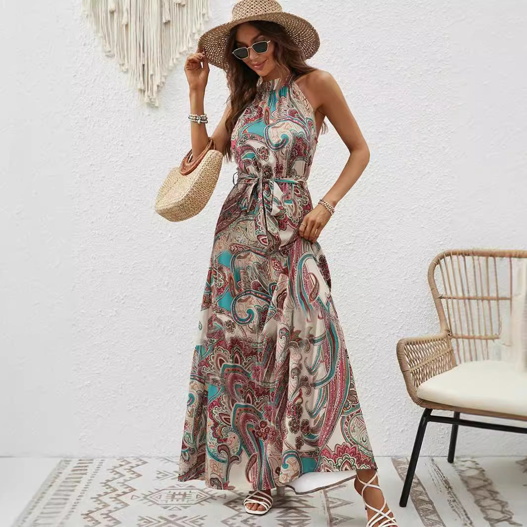 Zara - Bohemian Halter Dress