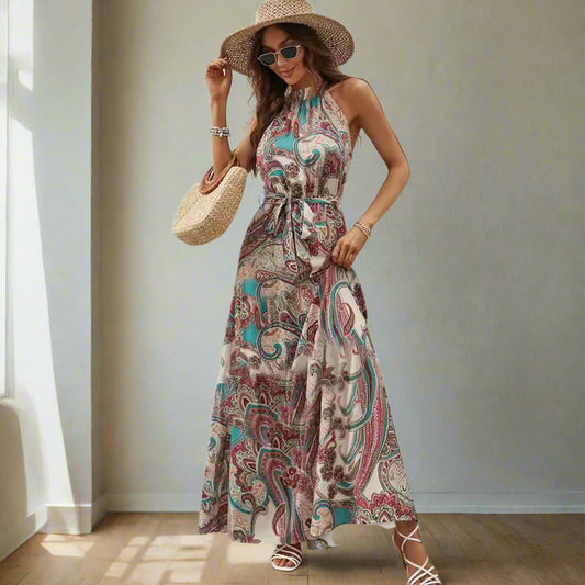 Zara - Bohemian Halter Dress