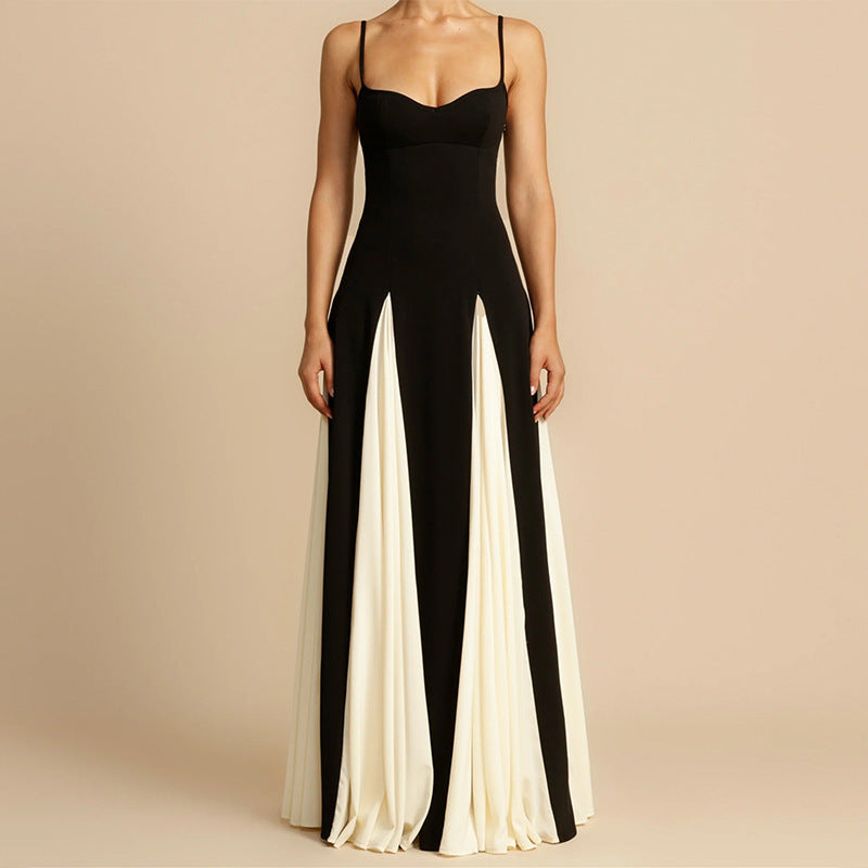 Mia - Contrast Sling Dress