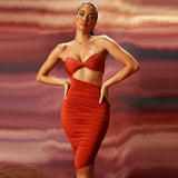 Niki - Slim Fit Pleated Dress