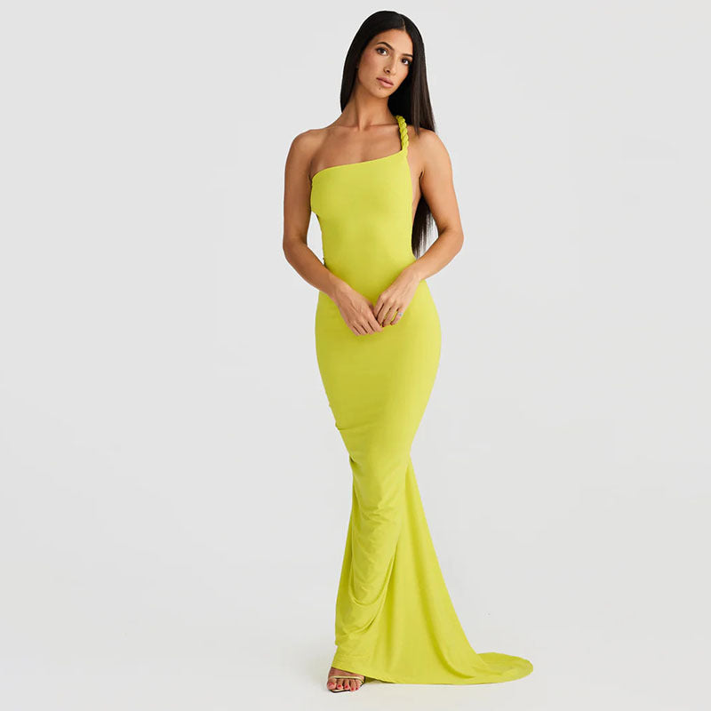Dakota - Halter Pleating Dress