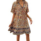 Nora - V-Neck Printed Dress