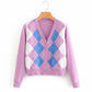 Jessy - Diamond knitted Cardigan