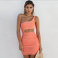 Hazel - Pleated One-Shoulder Dress