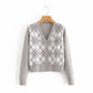Jessy - Diamond knitted Cardigan