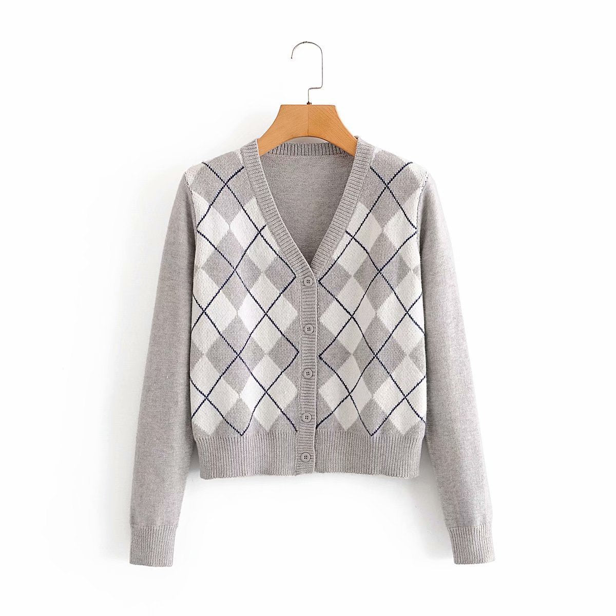 Jessy - Diamond knitted Cardigan