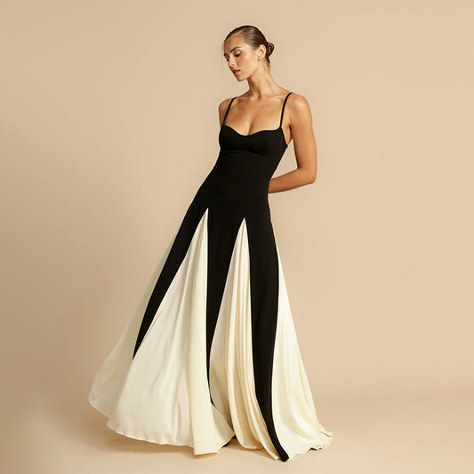 Mia - Contrast Sling Dress