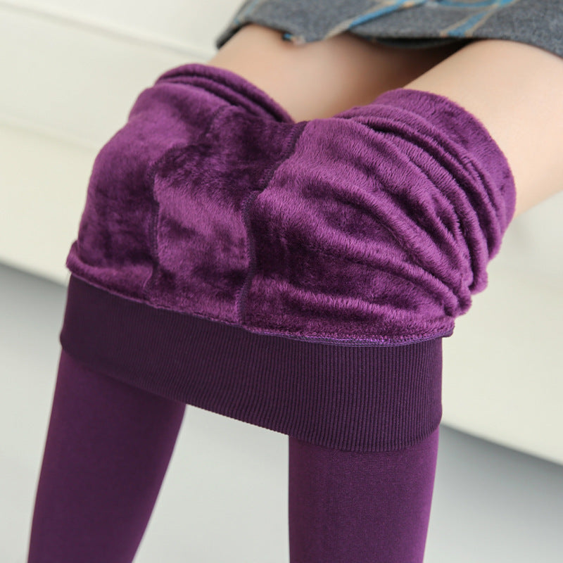 Women's Fur-Lined Leggings – Cozy and Warm Winter Leggings - ComfyNude