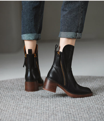 Esme - Thick Heel Boots
