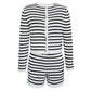 Kayla - Striped Cardigan Set