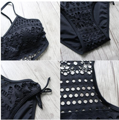 Isadora - Knitted Lace Swimsuit