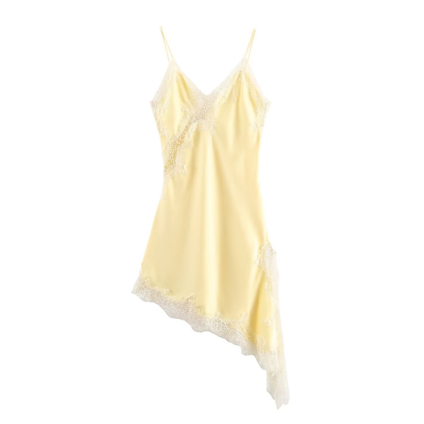 Lacey - Asymmetric Suspender Dress