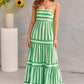 Shannon - Striped Maxi Dress with Pockets