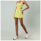 Sports Dress Female With Chest Pad High Elastic Anti-exposure Tennis Skirt