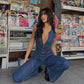 Tiffany - Heart-Shape Backless Jumpsuit