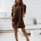 Women's Hipster Hooded Dress – Casual and Trendy Street Style - ComfyNude