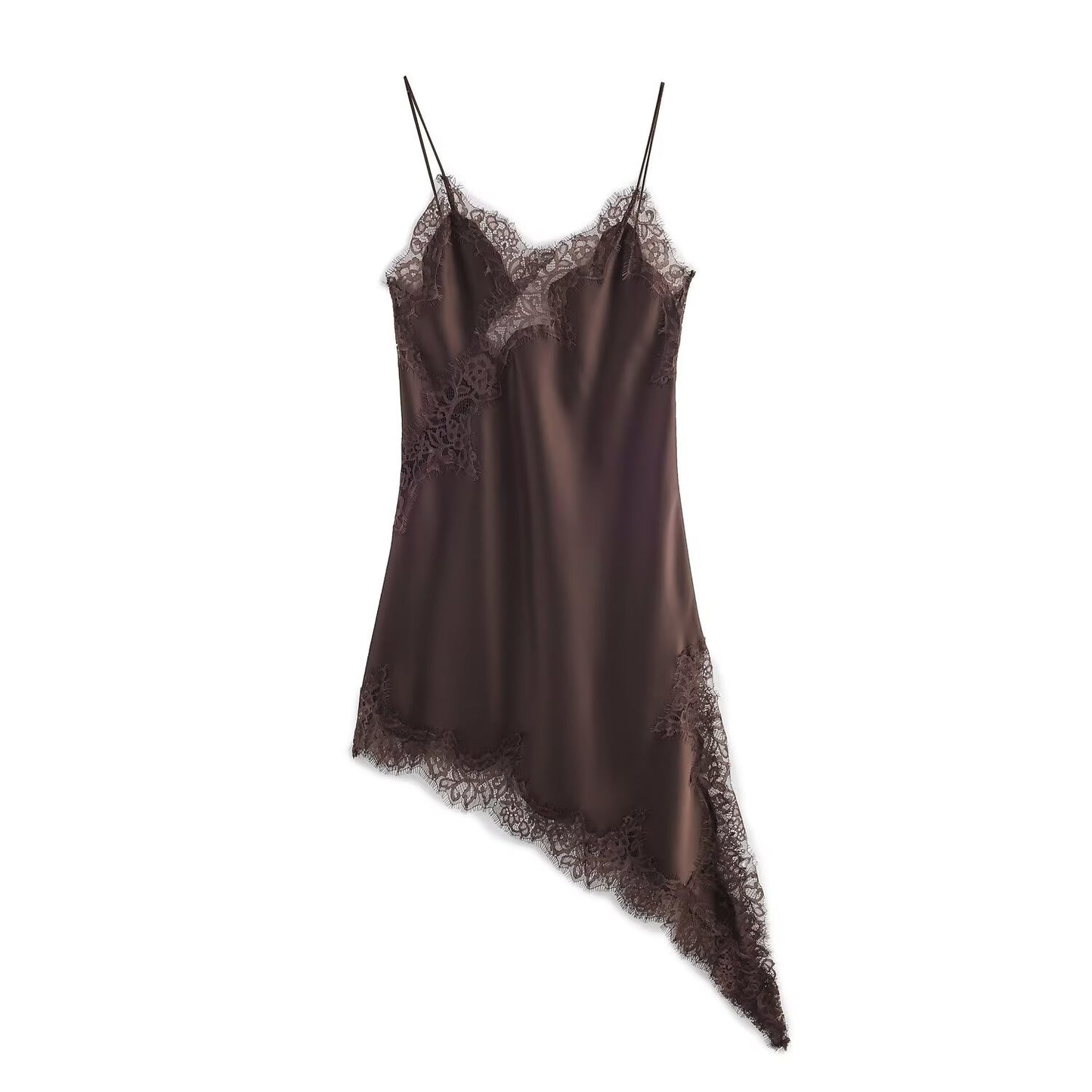 Lacey - Asymmetric Suspender Dress