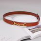 Simple Horsebit Belt – Classic and Elegant Leather Belt for Women - ComfyNude