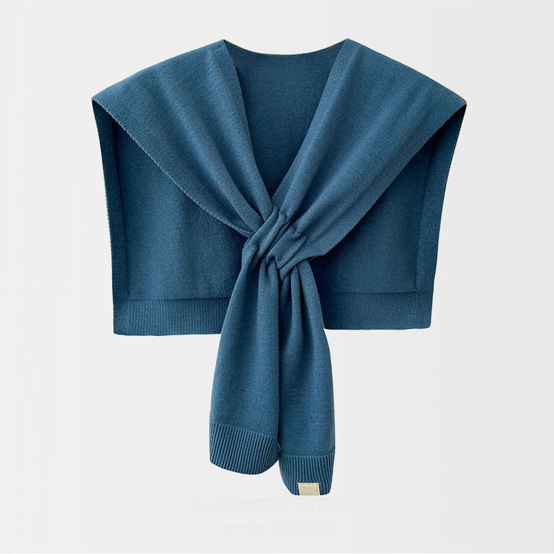 Jacqui - Knitted Cross Shawl