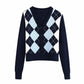 Jessy - Diamond knitted Cardigan