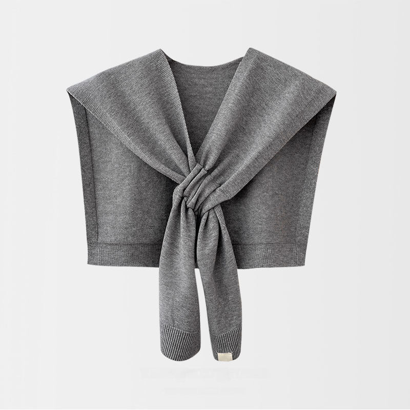 Jacqui - Knitted Cross Shawl