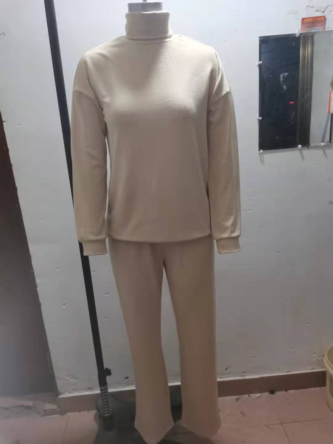 Turtleneck Sweater and Pants Set - ComfyNude