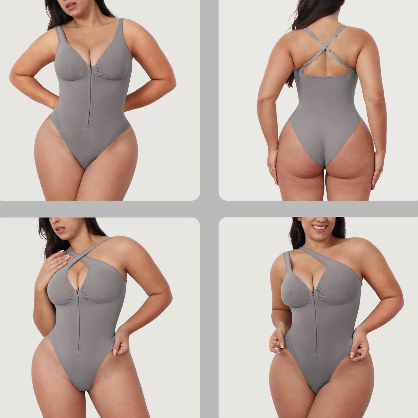 Zoya - Front Zip Slimming Bodysuit
