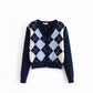 Jessy - Diamond knitted Cardigan