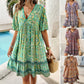 Nora - V-Neck Printed Dress