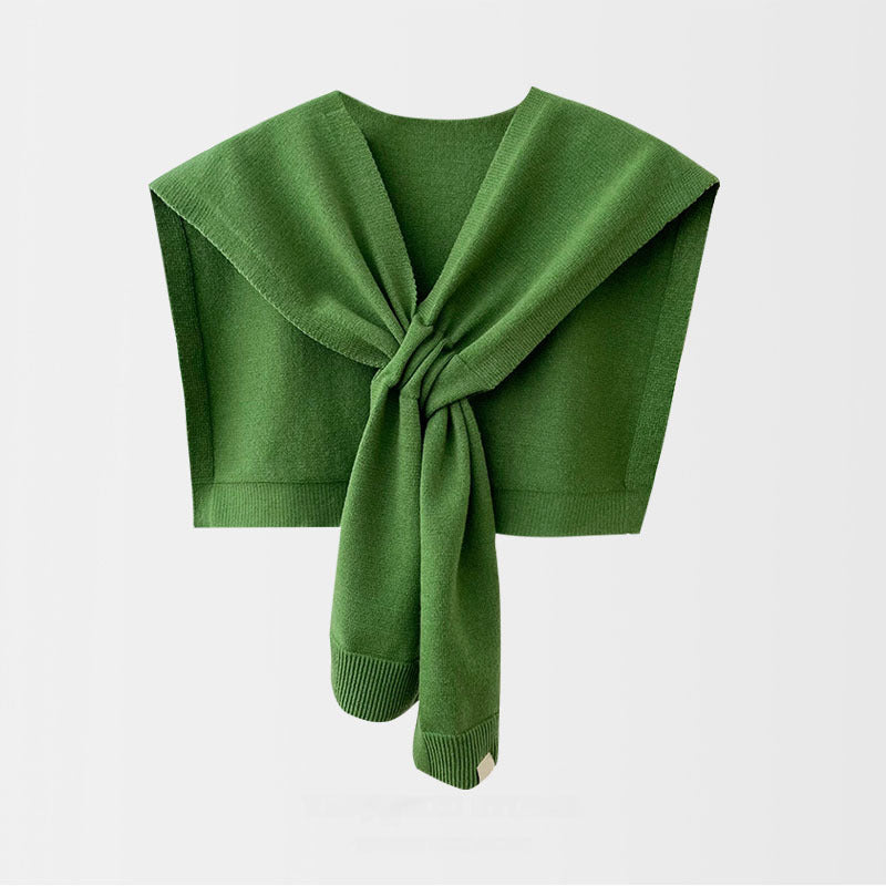 Jacqui - Knitted Cross Shawl