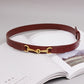 Simple Horsebit Belt – Classic and Elegant Leather Belt for Women - ComfyNude